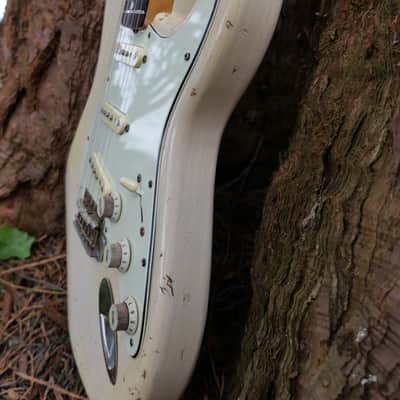 1965 Hendrix Replica Vintage Strat Blonde Relic Custom Build -Fender AY Pickups image 6