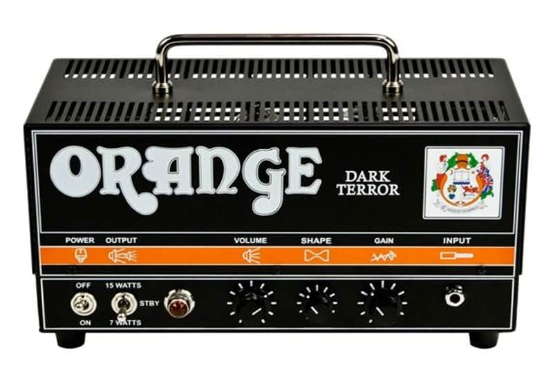 Orange Dark Terror Model DA15H 15 Watt Mini Tube Head Electric Guitar Amplifier image 1