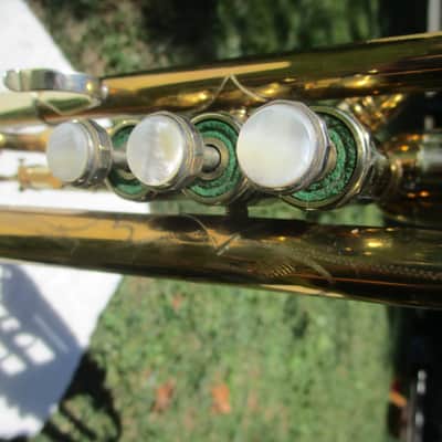 Blessing Super Artist Trumpet, 1952, Gold Lacquer, Case, Super Clean image 14