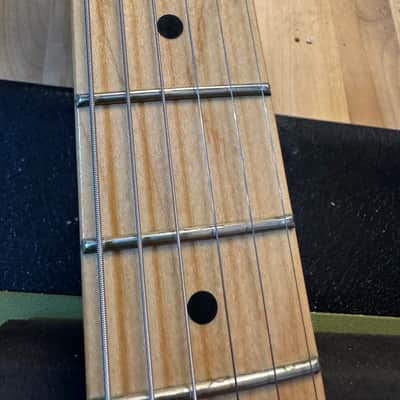 Partscaster Stratocaster 2023 - 'Daphne Blue Light Aged MJT Body Fender USA Neck and Fender Custom Shop Preloaded Pickguard image 12