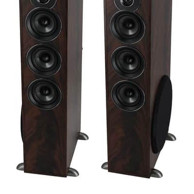Rockville TM150D Dark Wood Powered Home Theater Tower Speakers 10" Sub/Bluetooth image 8