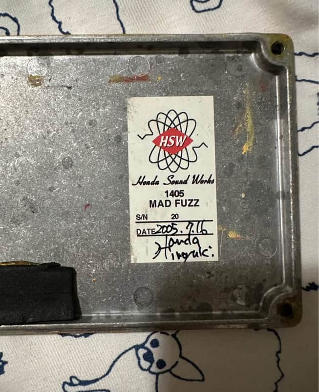 【希少】HONDA SOUND WORKS 1405 MAD FUZZ Honda Soundworks 1405 Mad Fuzz 2005 - Orange Swirl | Reverb