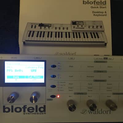 Waldorf Blofeld Desktop Synth from 2023 with 4 Way Power Adaptor, Manual & Original Box, Brand New!