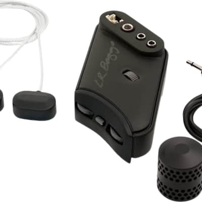 LR Baggs HiFi Duet Acoustic Guitar Pickup/Preamp System, Black image 1