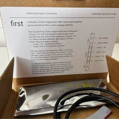 Monome Crow Scriptable Eurorack Module 2022 - Black image 2