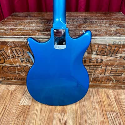 1965 Teisco Del Rey ET-201 Electric Guitar Blue image 7