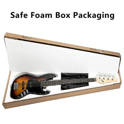 Electric 5 String Bass Guitar Sunset 20 Fret With Carry Bag image 3