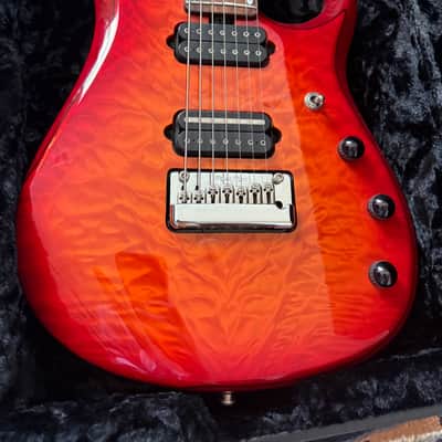 Ernie Ball Music Man JP7 BFR Ball Family Reserve - Cherry Burst image 3