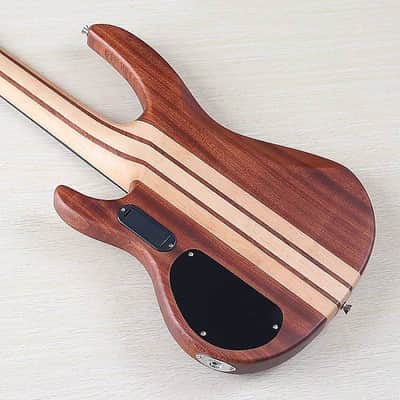Wenge Wood Top Fretless 5 String Bass. Sapele Body, Maple Neck Through image 5