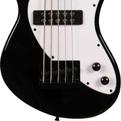 Kala Solid Body Fretless 5-String Electric U-BASS, Laurel Fingerboard, Jet Black image 1