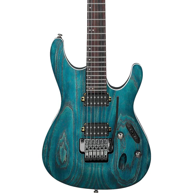 Ibanez S520AH S Standard Guitar  - Cosmic Blue Stained Flat image 1