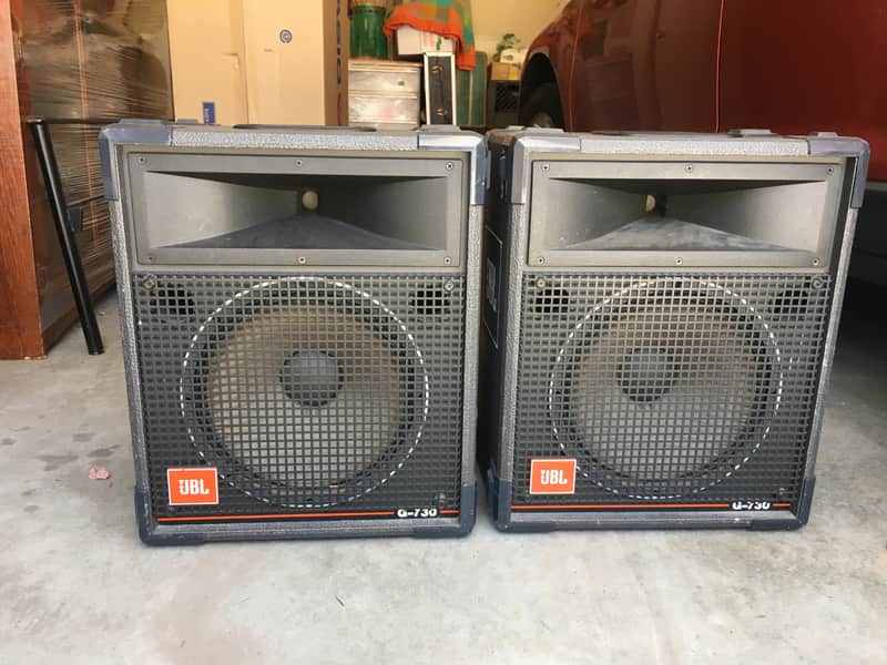 JBL G-730 PA Speakers | Reverb