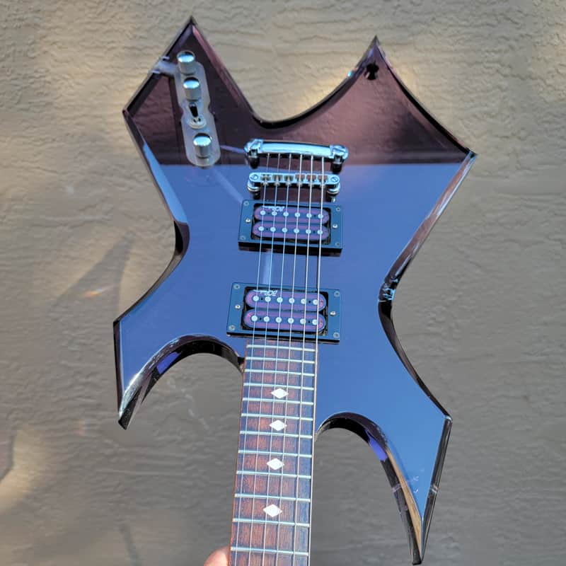 BC Rich Warlock Acrylic Electric Guitar Transparent Purple With BC Rich Gig Bag Excellent Player! image 1