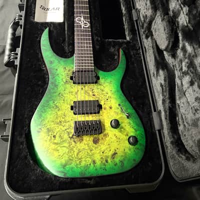 Solar S1.6HLB – Lime Burst Matte Electric Guitar image 7