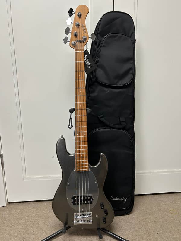 Sadowsky MetroExpress 21-Fret 5 String Vintage M Bass - Silver Metallic image 1