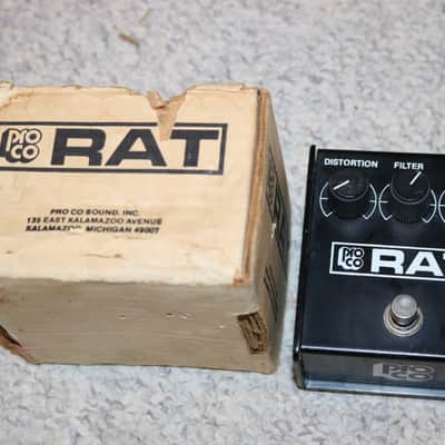 PROCO RAT Black Face LM308N 87 [SN RT-077720] [05/22] | Reverb