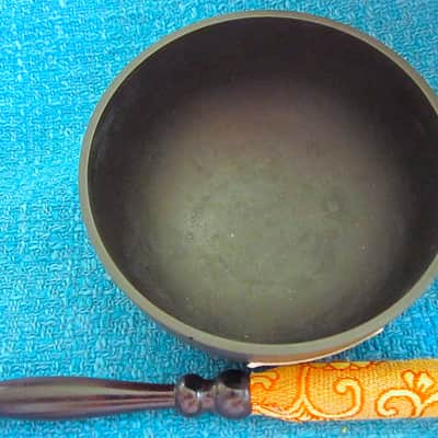Japanese Rin Singing Bowl Cup Chime with Striker - Vintage image 1
