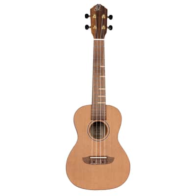 Ortega RUTI-CC-L Timber Series Solid Cedar Top Okoume Neck 4-String Concert Ukulele For Left Hand Player w/Gig Bag image 4