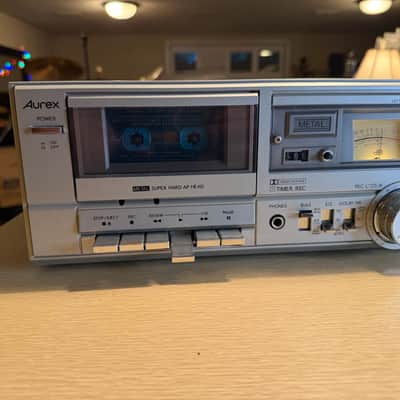 Vintage Toshiba Aurex Cassette Tape Player Deck PC-X12 Full Fresh Service X Rare image 5