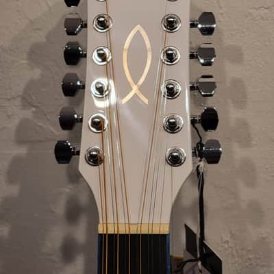 Oscar Schmidt OD312CEWH Dreadnought Cutaway Style Mahogany Neck 12-String Acoustic-Electric Guitar image 19