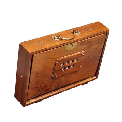 Indian Shruti Box 13 Notes 1 Octave Teak Wood 440Hz Drone Instrument with Bag image 4