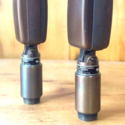 RARE stereo pair - Vintage Reslo SR1 M Ribbon Microphones high output - 300 ohms image 9
