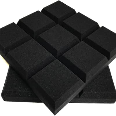 12 Pack Set 2" X 12" X 12" Acoustic Foam Panels, Studio Wedge Tiles, Sound Panels Wedges image 3