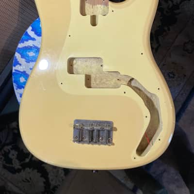 Cort Precision Bass Style Body MIK 1980s - Vintage White image 3
