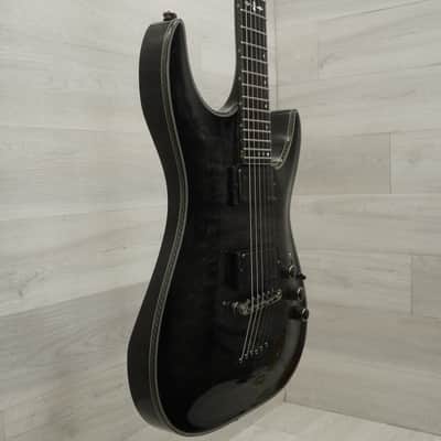 Used Schecter Hellraiser Hybrid C-1 Electric Guitar Black image 2