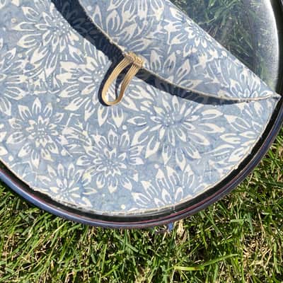10" single layer Drum Bunny cloth drum cover - dampener - partial mute - compare to Drum Tortillas - Quesadilla - Big Fat Snare image 3