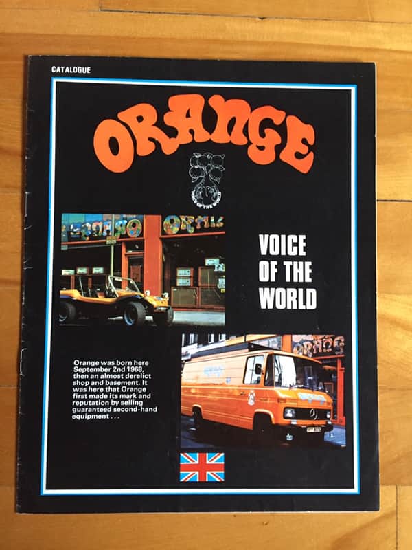1969-1979 Orange Amps Voice of the World Super Rare Catalogue + Pricelist image 1