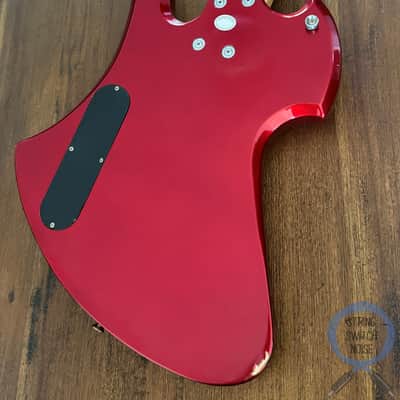 BC Rich Mockingbird Bass, Candy Apple Red, 2000s, Dual P Pickups image 2