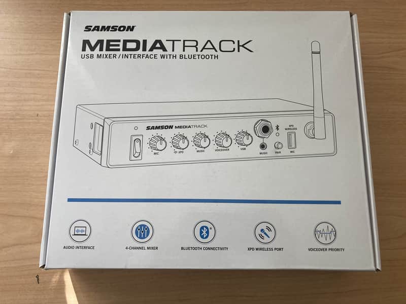 Samson MediaTrack 4-Channel Rackmount USB Mixer/Interface with Bluetooth image 1