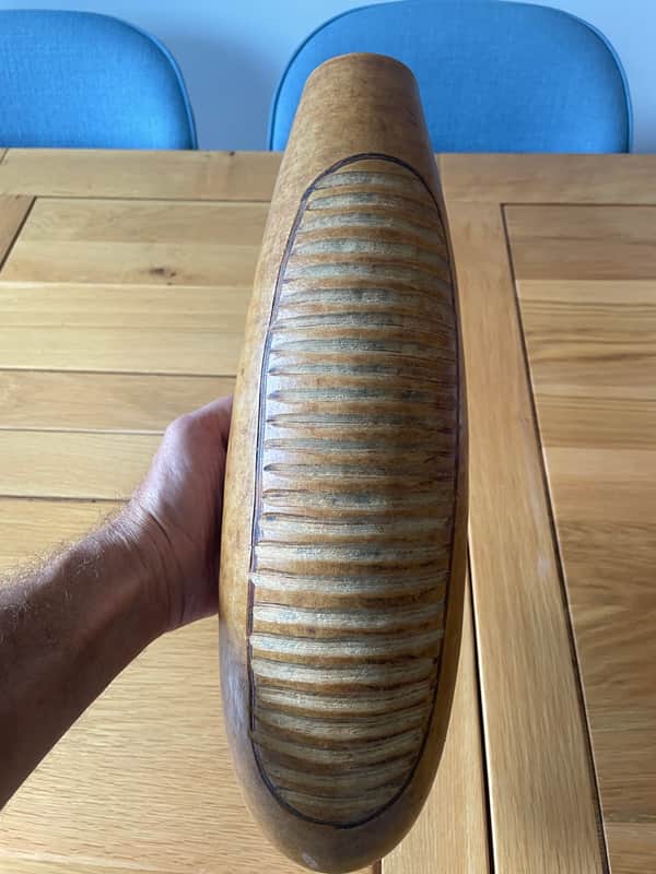 Cuban handmade guiro Large 2010’s - Lacquered image 1