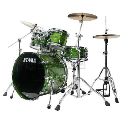 Tama Starclassic Walnut/Birch 4pc Drum Set Lacquer Shamrock Oyster image 1