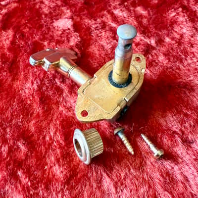 Grover Imperial stair-step TREBLE Tuner c 1960 - Gold original vintage USA Gretsch 6120 6122 falcon penguin Viking country club Chet Atkins image 2