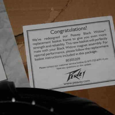 Peavey Black Widow 15" Replacement Basket Black image 9