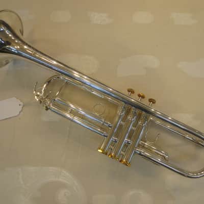 Musikwerks Pro Quality NEW Trumpet-Silver Plated-Abalone Buttons-Smooth Action! image 2