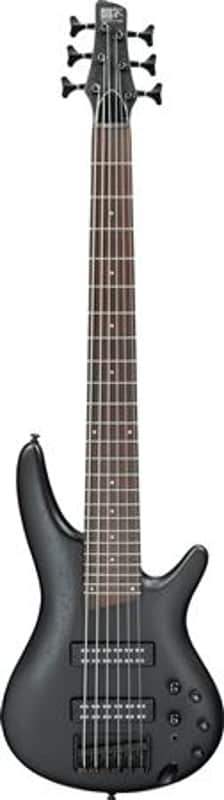Ibanez SR306E 6 String Electric Bass Weathered Black image 1