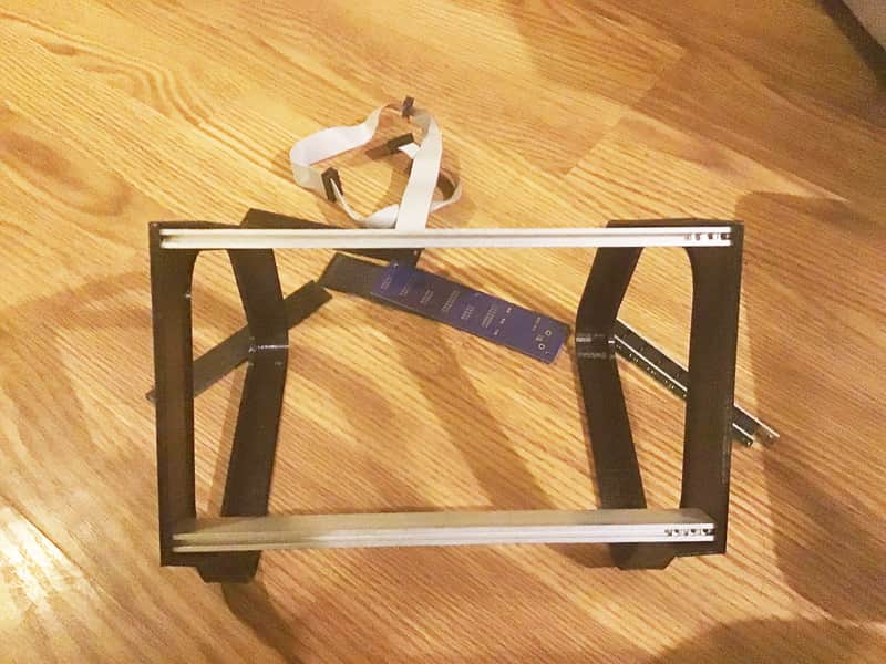 mint 44HP Modular Eurorack Desktop free standing Skiff with extras - Black image 1