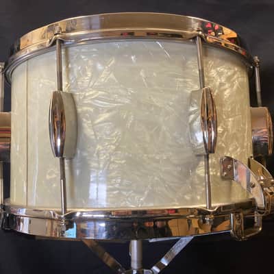 Slingerland - 8x14" Radio King 1940s-50s, 3 Ply, Deep Concert / Dance Model Snare Drum - Marine Pearl/Nickel STUNNING!! image 16
