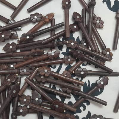 44 Pcs - Rabab Pegs in Rosewood Best Quality Light weight image 2
