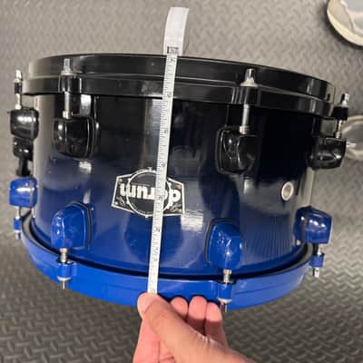 ddrum Dominio 13” x 7” Maple Snare Drum Black / Blue fade Die Cast Hoops image 14