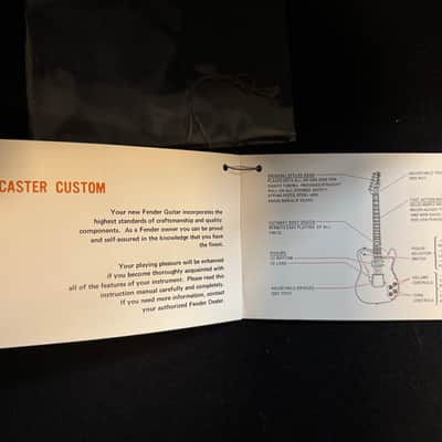 Vintage Fender Telecaster Custom 1973 Owners Manual / Hangtag / Warranty Card image 2