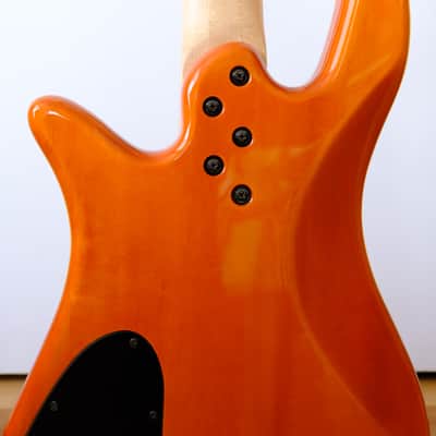 Spector Q5 Pro 5 string bass Amber Burst Finish + EMGHZ Pickups + EMG BTS Preamp + Original Case image 8