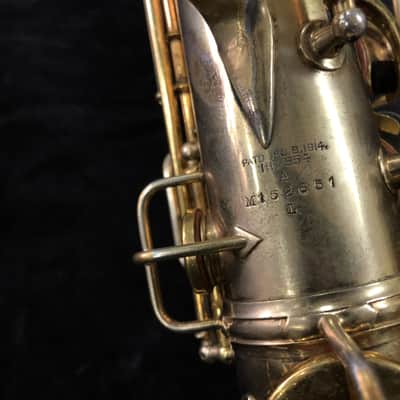 Conn New Wonder II 1925 alto saxophone - Gold Plate image 9