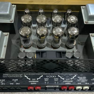 Marshall 9200 100/100 Dual Monoblock Rack Power Amp - New 5881 Tubes - Gold image 7