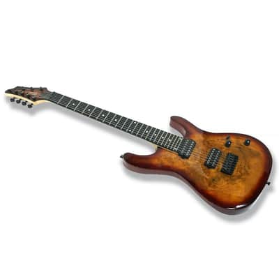 7-String Electric Guitar - Burl Top & Okoume Body image 4