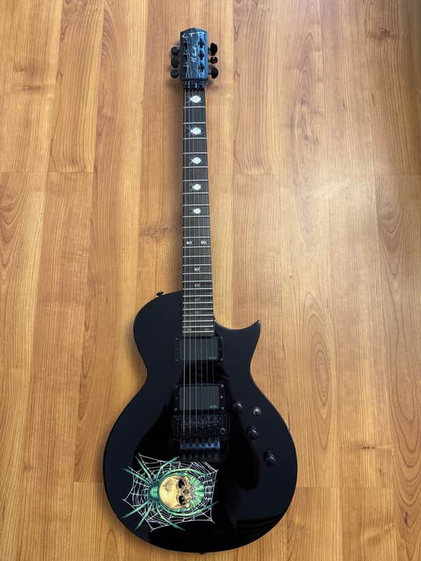 ESP LTD KH-3 Kirk Hammett Signature Spider 2021 - Black with Spider Graphic image 1
