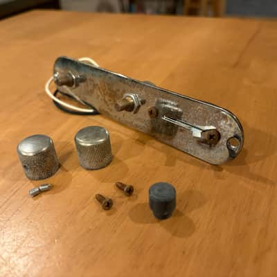 Real Life Relics Aged Nickel Telecaster® Control Plate with Knobs (Pre-Wired Harness)    [BA7] image 1
